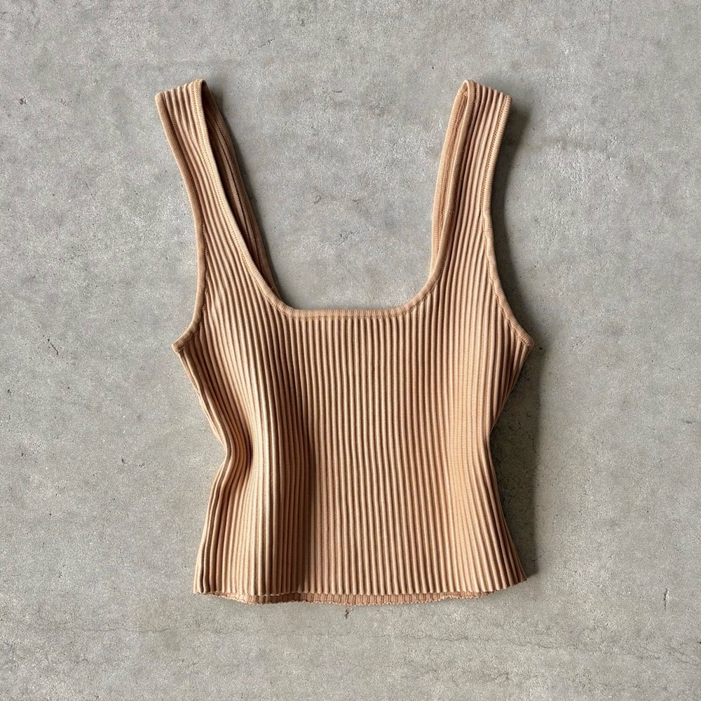 Light Brown Crop Top